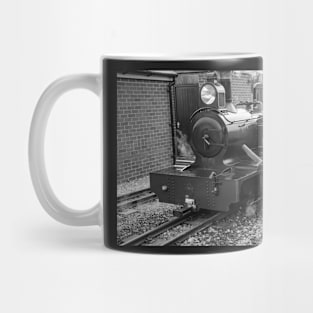 Engineer tending to a steam train Mug